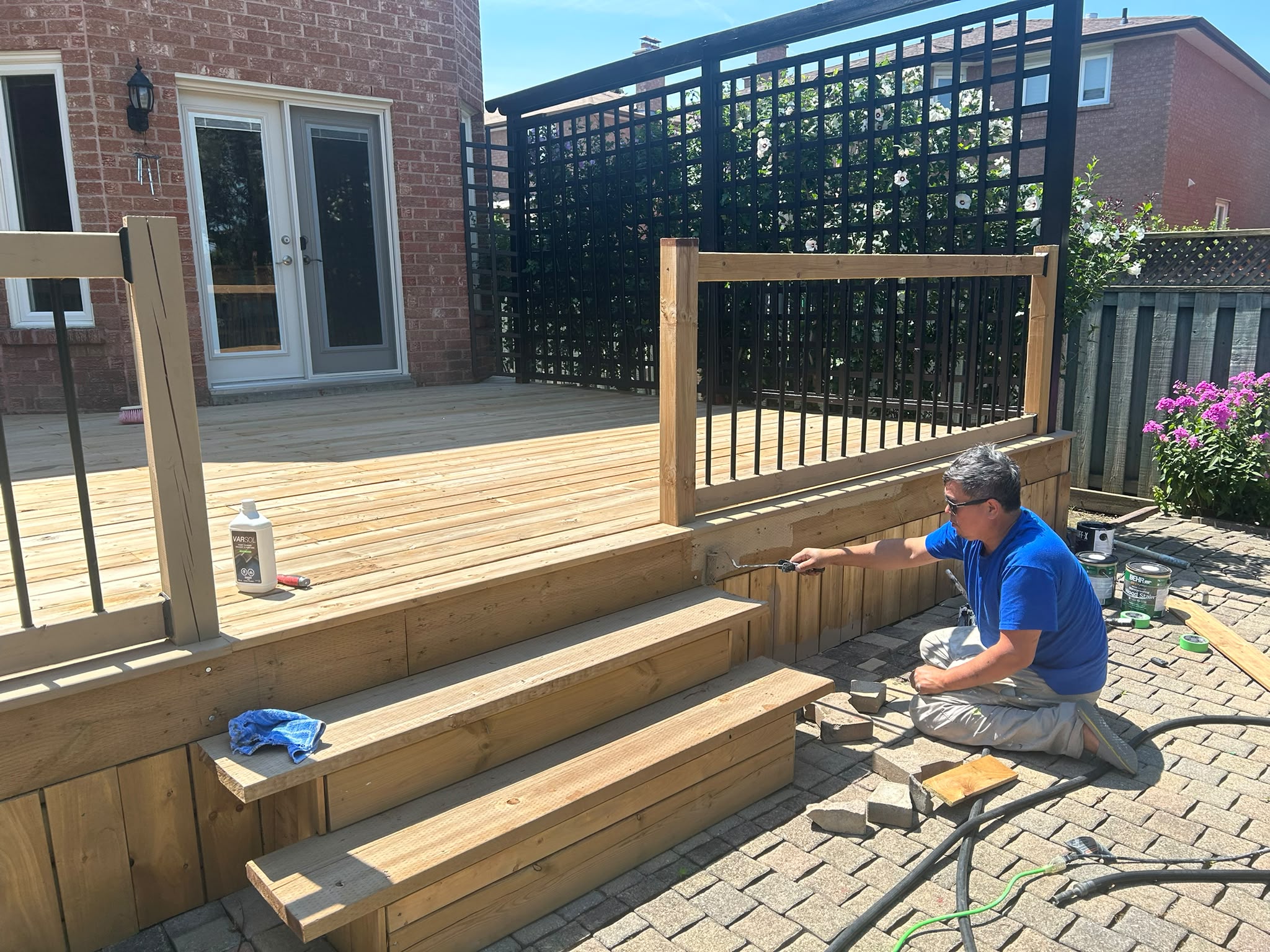Deck before work